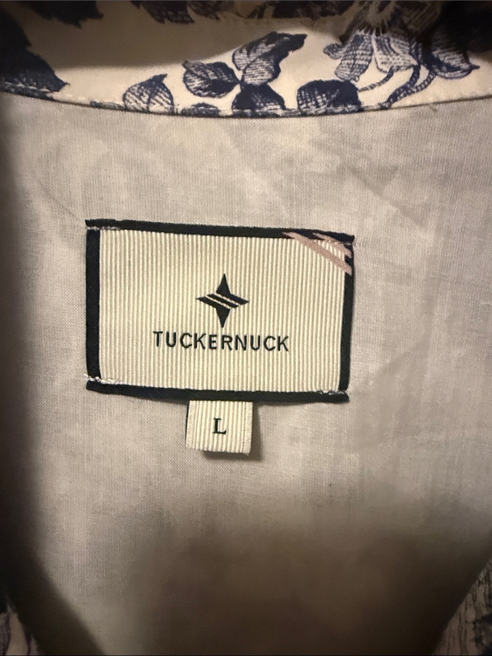 Tuckernuck Blue and Cream Toile Shirt Dress - Picture 2 of 8
